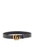 Gucci 100% Leather Black GG Marmont Belt Leather Medium One size - photo 2