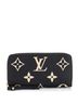 Louis Vuitton 100% Leather Black Zippy Wallet Bicolor Monogram Empreinte Giant One size - photo 1