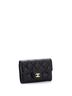 Chanel 100% Leather Black Classic Flap Card Case Quilted Lambskin One size - photo 4