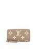Louis Vuitton 100% Leather Tan Zippy Wallet Bicolor Monogram Empreinte Giant One size - photo 1