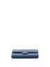 Chanel 100% Leather Blue CC Gusset Classic Flap Wallet Chevron Caviar Medium One size - photo 5
