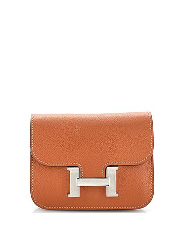 Hermès Constance Slim Wallet Evercolor (view 1)