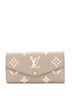 Louis Vuitton 100% Leather Tan Sarah Wallet NM Bicolor Monogram Empreinte Giant One size - photo 1