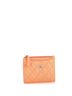 Chanel 100% Leather Orange CC Zip Card Holder Quilted Caviar One size - photo 4