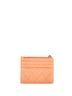Chanel 100% Leather Orange CC Zip Card Holder Quilted Caviar One size - photo 2