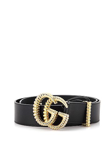 Gucci Torchon GG Marmont Belt Leather Wide (view 1)