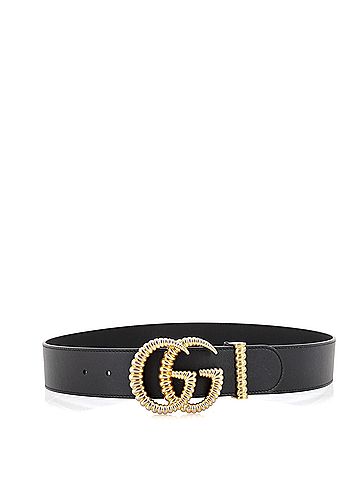 Gucci Torchon GG Marmont Belt Leather Wide (view 2)