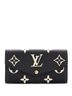 Louis Vuitton 100% Leather Black Sarah Wallet NM Bicolor Monogram Empreinte Giant One size - photo 1