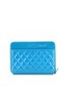 Chanel 100% Patent Leather Blue Travel Organizer Wallet Quilted Patent One size - photo 4