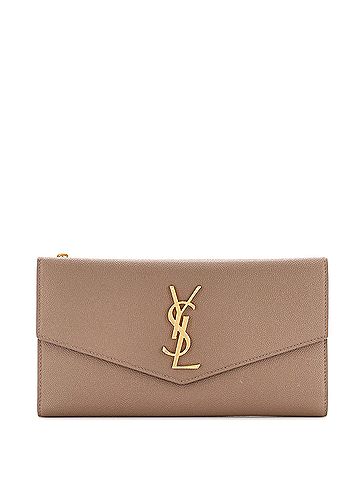Saint Laurent Uptown Flap Wallet Leather Long (view 1)