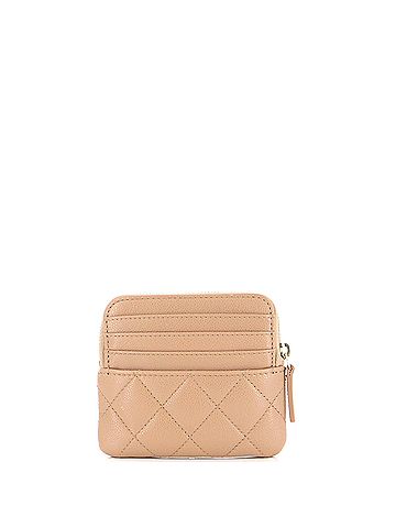 Chanel Square Zip Around Card Holder Wallet Quilted Caviar (view 2)