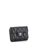 Chanel 100% Leather Black Classic Trifold Flap Wallet Quilted Lambskin Small One size - photo 4