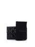 Chanel 100% Leather Black Textured CC Flap Wallet Quilted Caviar Medium One size - photo 3