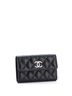 Chanel 100% Leather Black Textured CC Flap Wallet Quilted Caviar Medium One size - photo 4