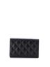 Chanel 100% Leather Black Textured CC Flap Wallet Quilted Caviar Medium One size - photo 2