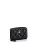Chanel 100% Leather Black CC Zip Coin Purse Quilted Lambskin Small One size - photo 4