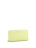 Chanel 100% Leather Green Zip Around Wallet Quilted Lambskin Long One size - photo 4