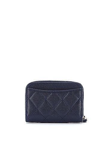 Chanel Coco Casino Zip Coin Purse Quilted Caviar (view 2)