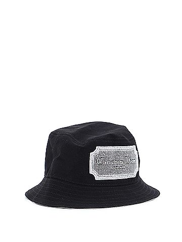 Christian Dior Christian Dior Couture Bucket Hat Embroidered Canvas (view 1)