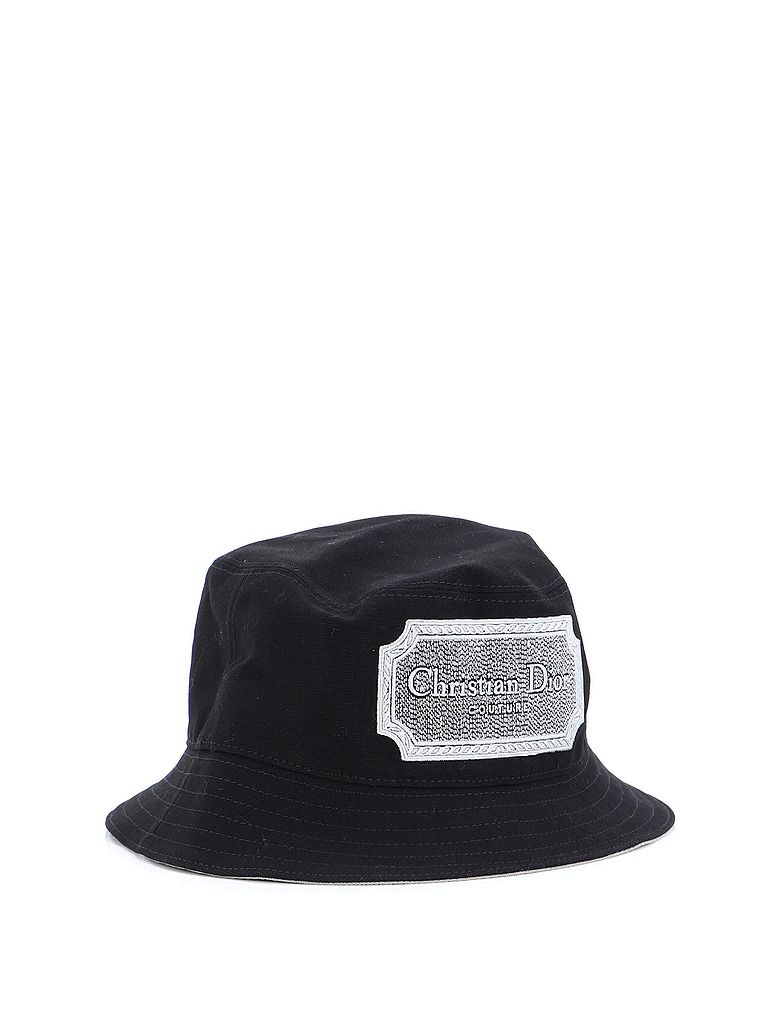Christian Dior 100% Canvas Black Christian Dior Couture Bucket Hat Embroidered Canvas One size - photo 1