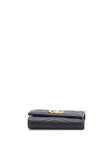 Gucci GG Marmont Trifold Wallet Matelasse Leather Compact (view 2)