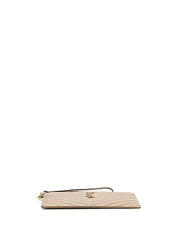Saint Laurent Classic Monogram Zip Bill Pouch Matelasse Chevron Leather Large (view 2)