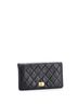Chanel 100% Leather Black Reissue Bifold Wallet Quilted Aged Calfskin Long One size - photo 3