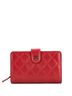 Chanel 100% Leather Red CC French Wallet Quilted Lambskin One size - photo 1