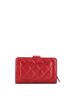 Chanel 100% Leather Red CC French Wallet Quilted Lambskin One size - photo 4