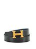 Hermès 100% Leather Black Constance Reversible Belt Leather Wide One size - photo 1