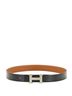 Hermès 100% Leather Black Constance Reversible Belt Leather Wide One size - photo 2
