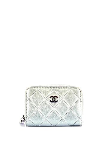 Chanel CC Zip Coin Purse Quilted Gradient Metallic Calfskin with Gradient Hardware (view 1)