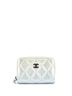Chanel 100% Leather Multi Color CC Zip Coin Purse Quilted Gradient Metallic Calfskin with Gradient Hardware One size - photo 1