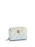 Chanel 100% Leather Multi Color CC Zip Coin Purse Quilted Gradient Metallic Calfskin with Gradient Hardware One size - photo 4