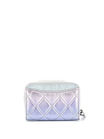 Chanel CC Zip Coin Purse Quilted Gradient Metallic Calfskin with Gradient Hardware (view 2)