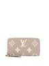 Louis Vuitton 100% Leather Tan Zippy Wallet Bicolor Monogram Empreinte Giant One size - photo 1