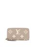 Louis Vuitton 100% Leather Tan Zippy Wallet Bicolor Monogram Empreinte Giant One size - photo 1