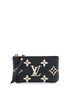 Louis Vuitton 100% Leather Black Key Pouch Bicolor Monogram Empreinte Giant One size - photo 1