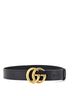 Gucci 100% Leather Black GG Marmont Belt Leather Wide One size - photo 2