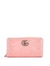 Gucci 100% Leather Pink GG Marmont Zip Around Wallet Matelasse Leather One size - photo 1