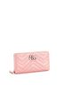 Gucci 100% Leather Pink GG Marmont Zip Around Wallet Matelasse Leather One size - photo 3