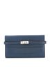 Hermès 100% Leather Blue Kelly Wallet Epsom Long One size - photo 1