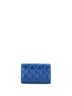 Chanel 100% Leather Blue Classic Flap Card Case Quilted Lambskin with Rainbow Hardware One size - photo 2
