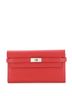 Hermès 100% Leather Red Kelly Trifold Wallet Epsom Long One size - photo 1