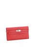 Hermès 100% Leather Red Kelly Trifold Wallet Epsom Long One size - photo 3