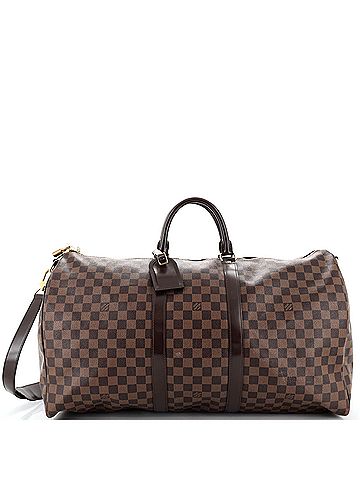 Louis Vuitton Keepall Bandouliere Bag Damier Graphite 55 (view 1)
