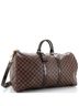 Louis Vuitton 100% Coatead Canvas Brown Keepall Bandouliere Bag Damier Graphite 55 One size - photo 3