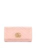 Gucci 100% Leather Pink GG Marmont Continental Wallet Matelasse Leather One size - photo 1