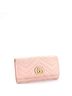 Gucci 100% Leather Pink GG Marmont Continental Wallet Matelasse Leather One size - photo 3