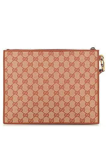Gucci MLB Zip Pouch GG Canvas with Applique Medium (view 2)